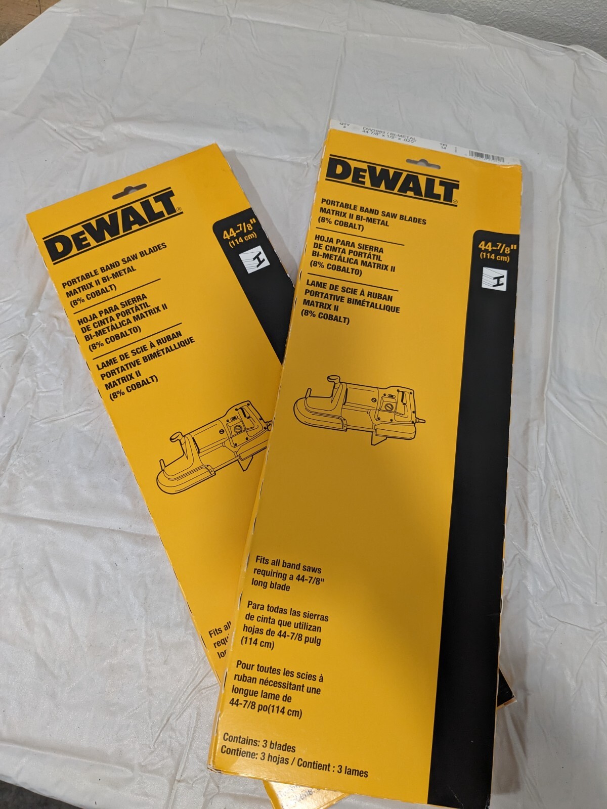 Blade 6pcs: 1/2" Wide, 0.02" Thick, 14 Tpi Dw3982