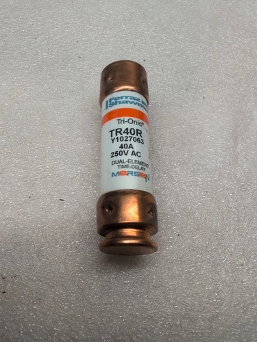 TR-40R, 40 Amp 250V Fusetron Dual Element Time-Delay Current Limiting RK5 Fuse