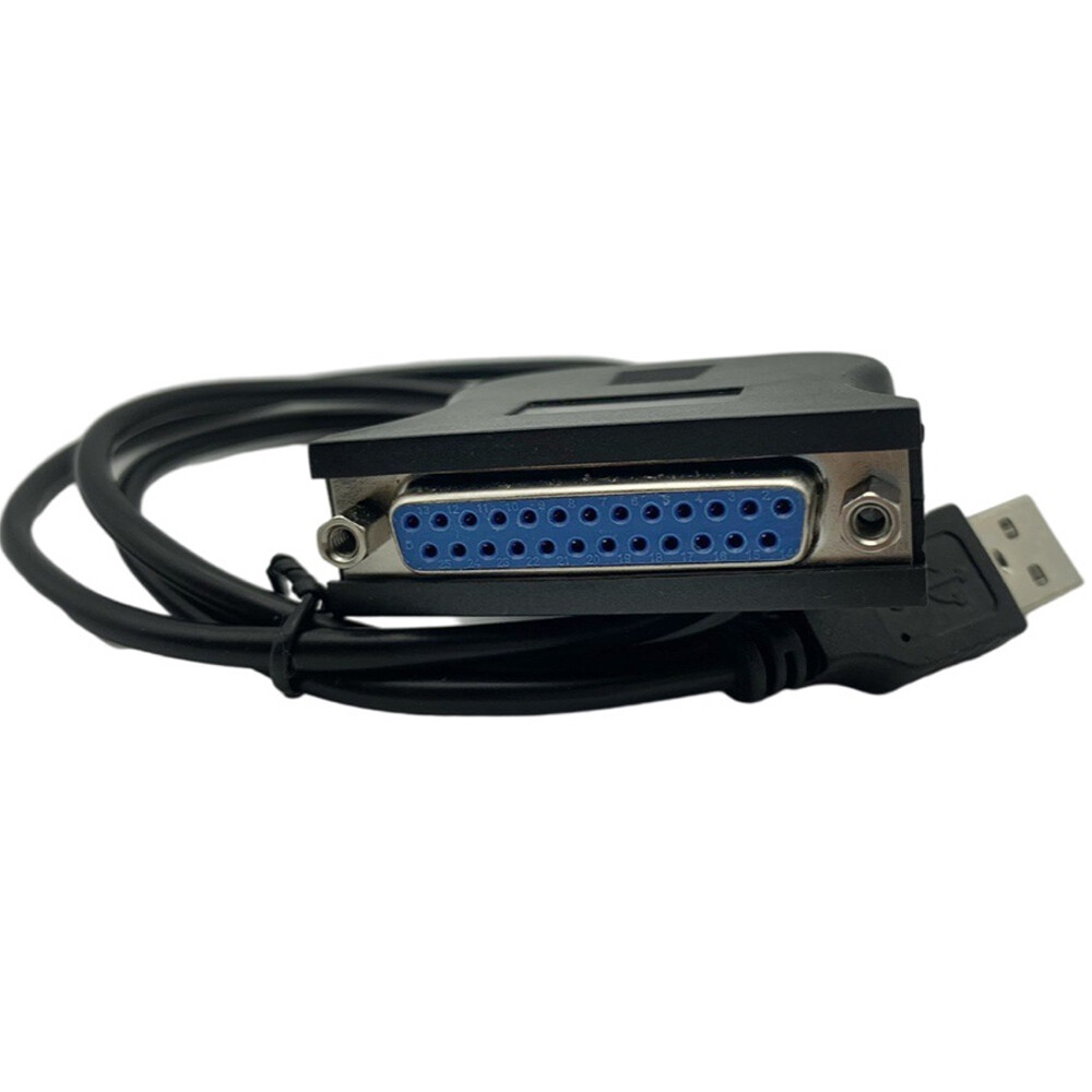 USB C To Parallel Printer Cable - DB25 Female Port For IEEE1284 Printers - Bus Powered - Printer Cable Adapter - USB To DB25 (ICUSBCPLLD25), Black, 6ft