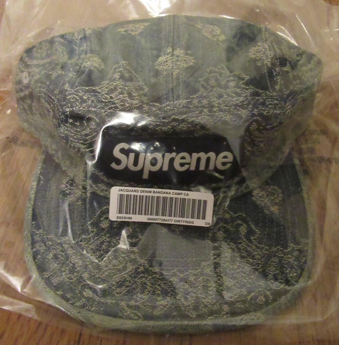帽子 Supreme Bandana Denim Camp Cap indigo 25 Supreme Bandana Denim Camp Cap indigo 25