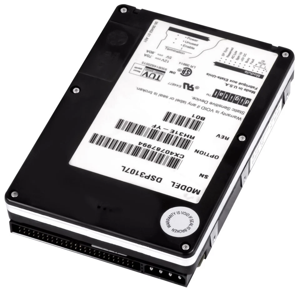 Hard Drive Quantum P348-0025726 DSP3107L 1.08GB 3.6K SCSI 50-PIN 3.5'' - Image 2 of 3