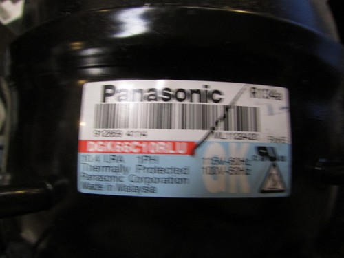241650210 FRIGIDAIRE REFRIGERATOR COMPRESSOR COMPLETE PANASONIC DGK66C10RLU - Picture 2 of 8