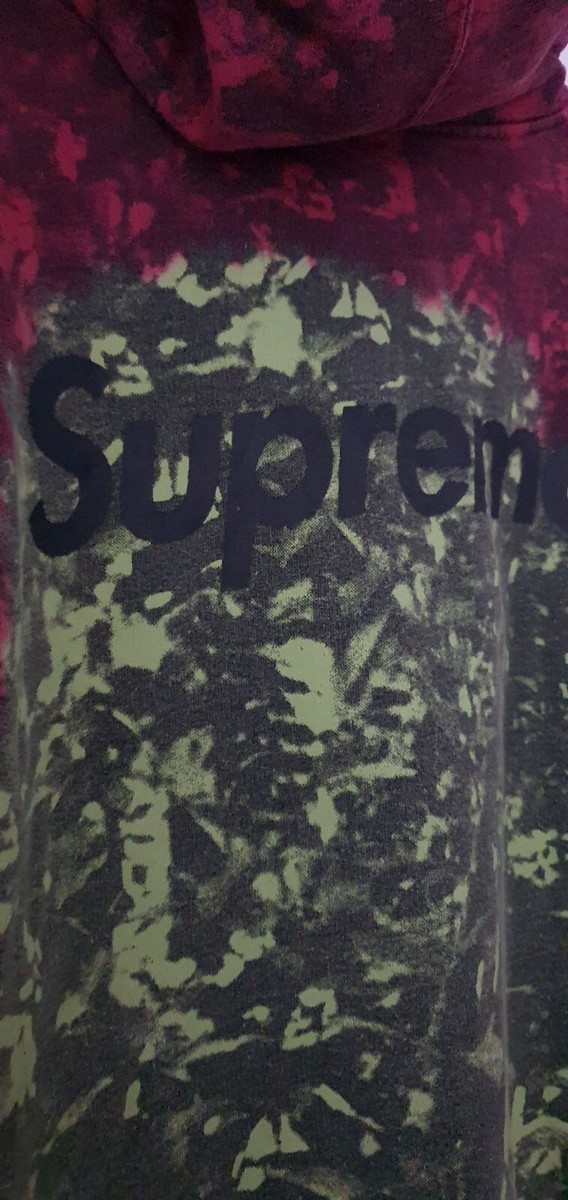 SS16 Supreme Burroughs burgundy Hooded Sweatshirt size M SS16 Supreme Burroughs burgundy Hooded Sweatshirt size M