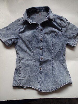 Jeansbluse Jeanshemd ''ATOM'' NEU Gr.L 34/36 #NG01