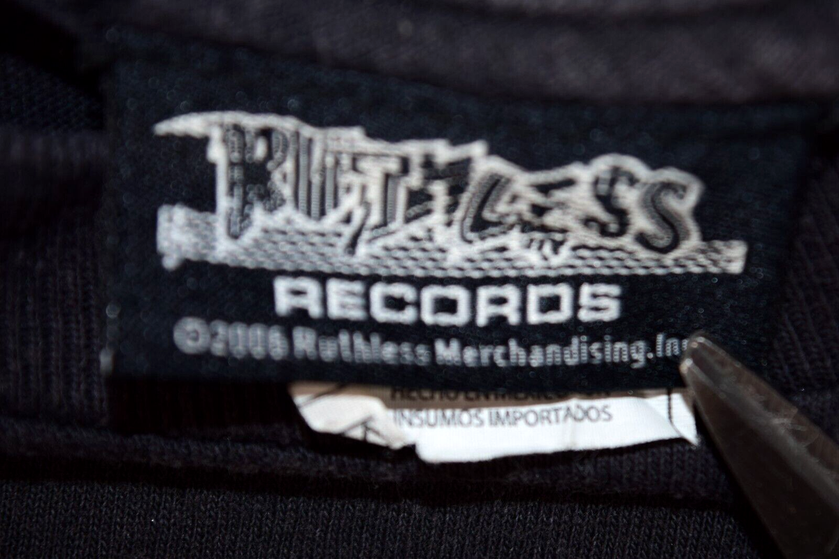1990 N.W.A Ruthless Record Tシャツ L USA製 Vintage 90s NWA Straight Outta Compton Original Ruthless