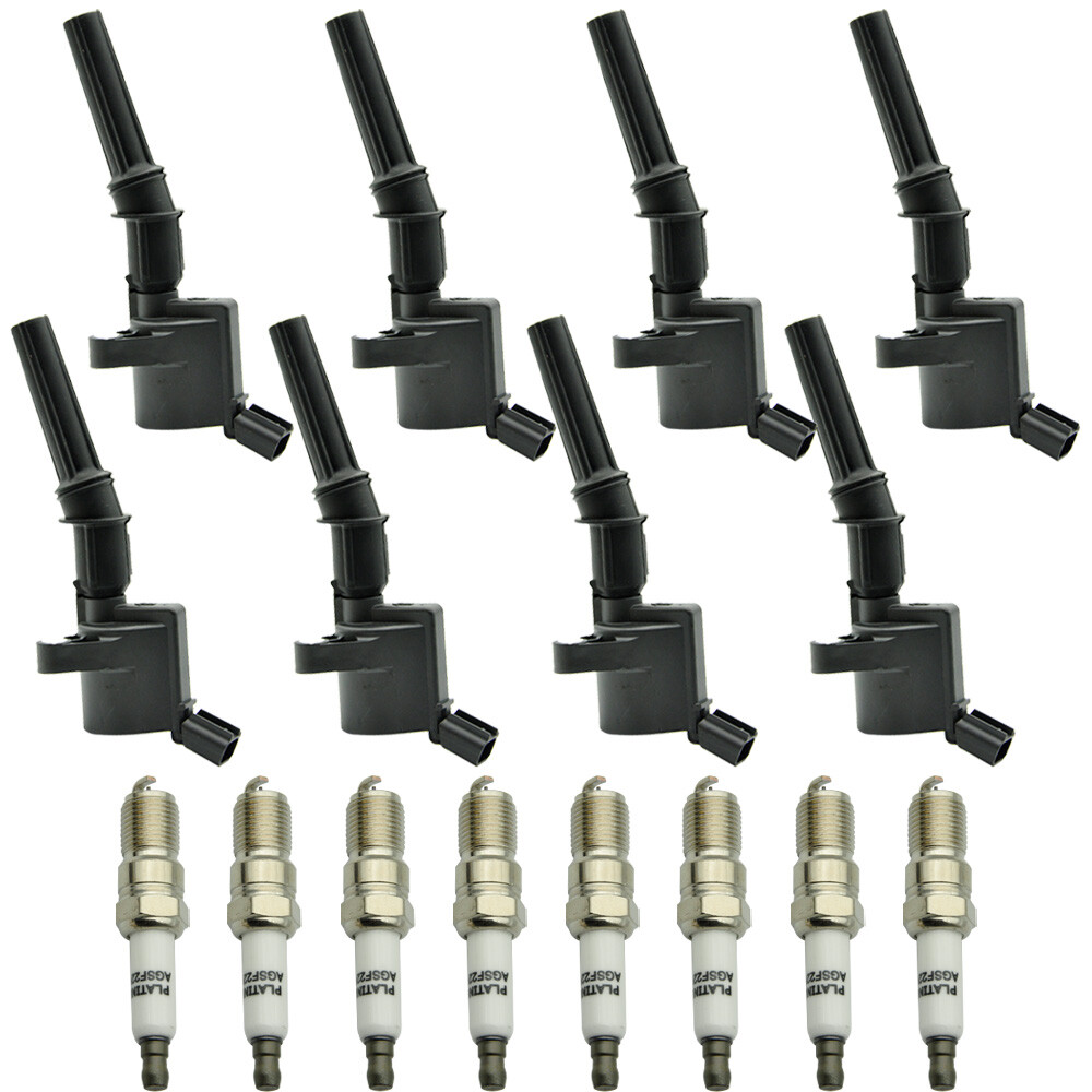For Ford F150 Lincoln 4.6L 5.4L V8 8x Spark Plugs & 8 Pack Ignition Coils DG508 - Foto 2