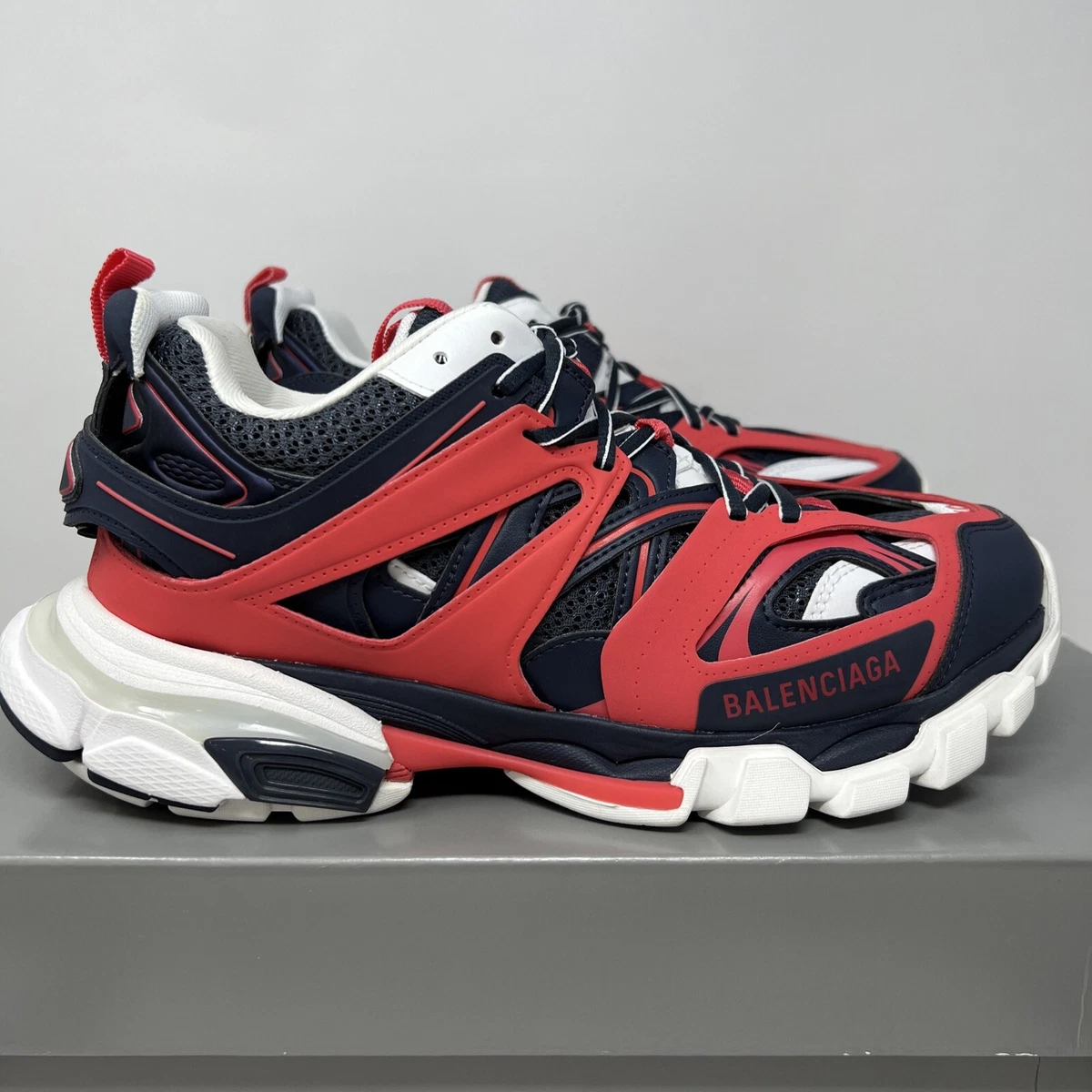 Balenciaga Red LED Track Sneakers Size 11