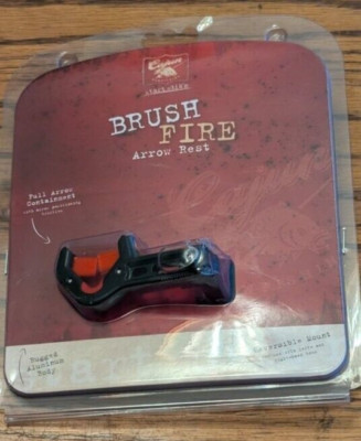 Cajun Brush Fire Arrow Rest : Archery Reversible R or L Hand Mount On Bow - New