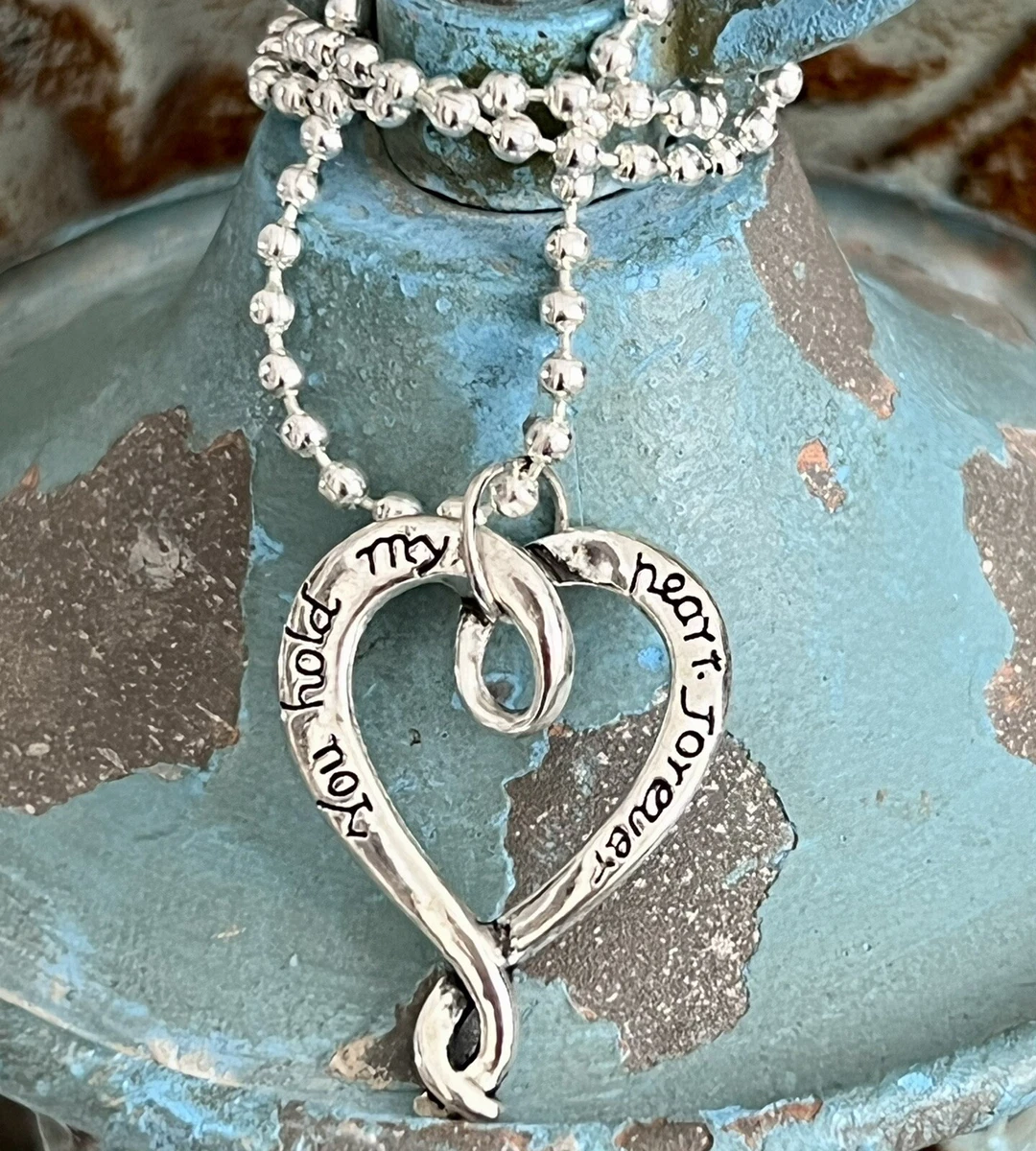 You hold my heart forever necklace sale