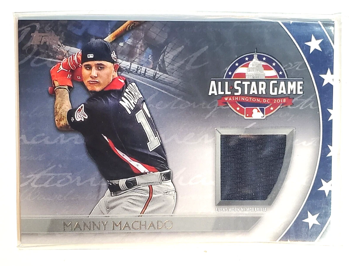 Manny Machado 2018 Topps Update All-Star Stitches Game Used Jersey Relic  card SP