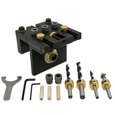 3 In 1 Hole Opener Drilling Fixture Woodworking Drilling And Positioning Lean