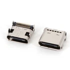 10Pcs USB 3.1 Type-C 24Pin SMT Female Socket PCB Mount Solder Jack Connector