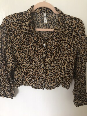 Zara Ladies Blouse Smart Animal Print/workwear
