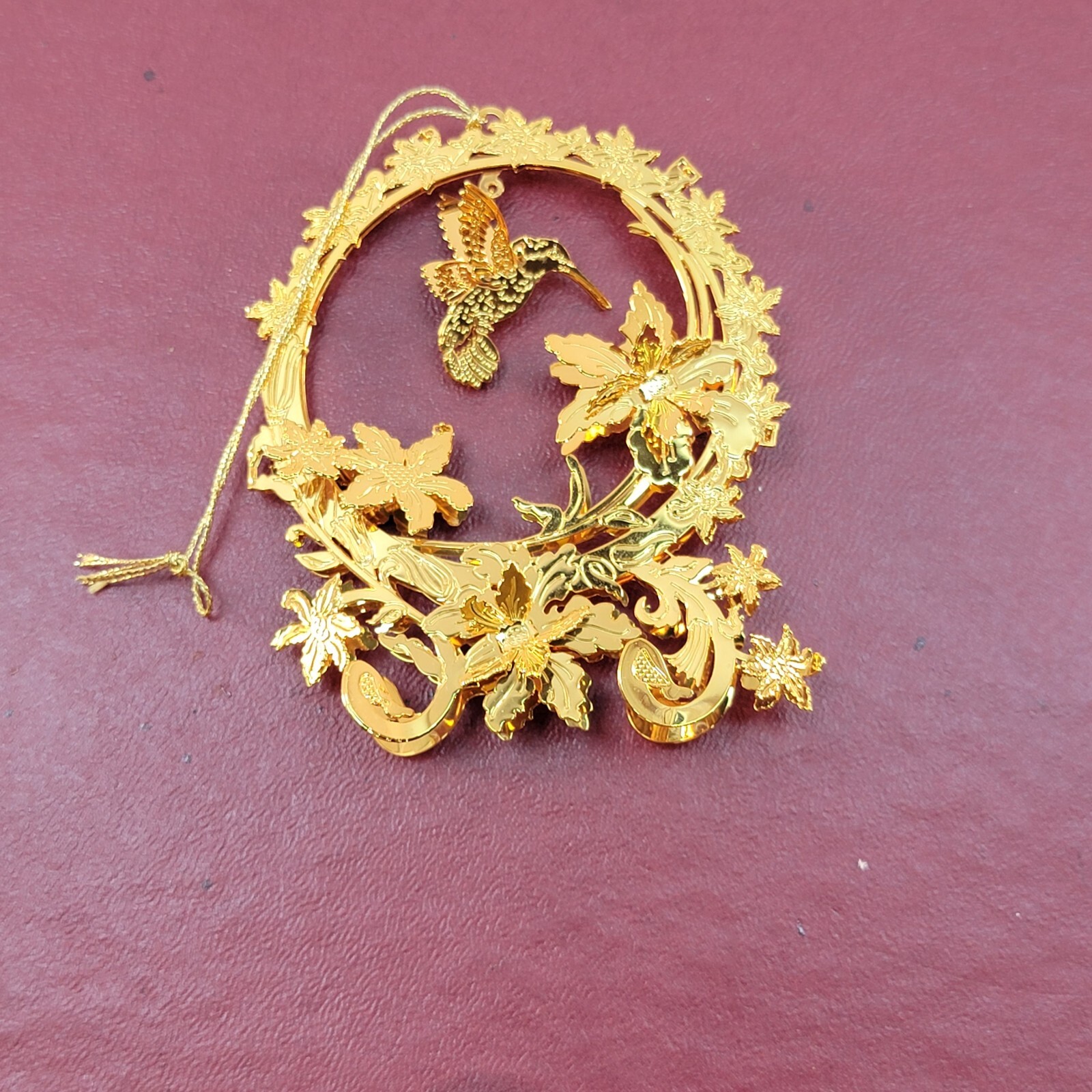 Danbury Mint Set Of 12 The Millennium 2000 23K Gold Plated Christmas