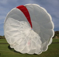 Security Aeroconical 22ft round reserve skydiving parachute canopy - MINT shape