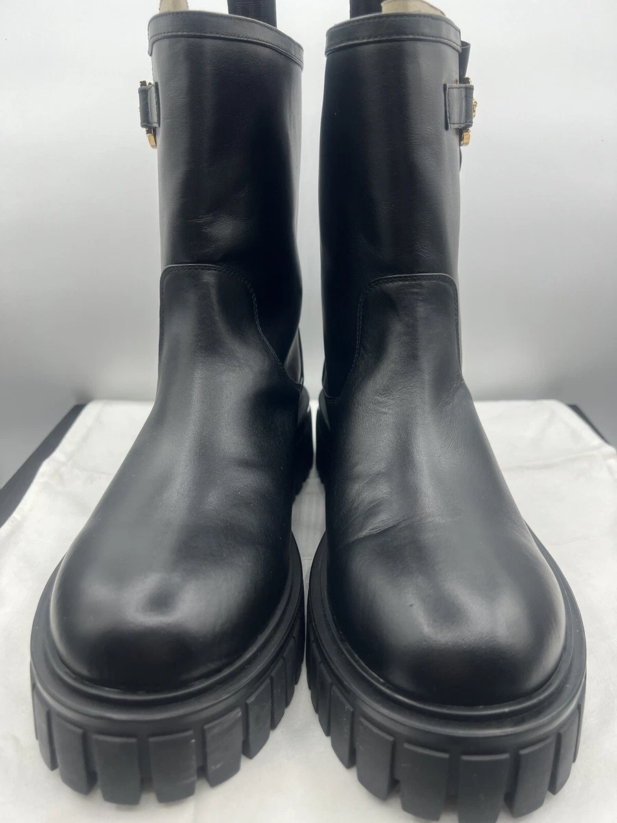 Leather Chelsea Boots W/medusa