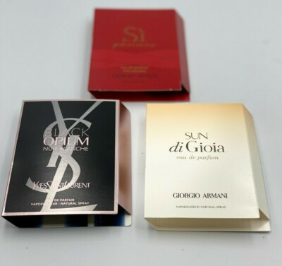 Women Designer Perfume Sample Vials Choose! Valentino,Giorgio Armani Black Opium