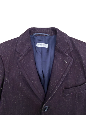 Dries Van Noten Burgundy Wool / Cotton Coat Men Size 46 / Small | eBay