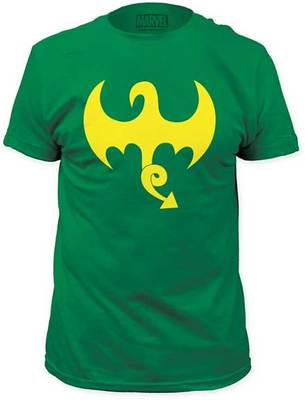 T-Shirt Super Héros Iron Fist Dragon Logo Marvel Comics Danny Rand - Main Image