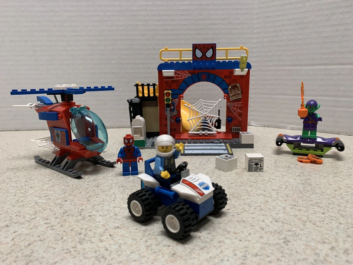 LEGO Juniors: Spider-Man Hideout (10687) and Spider-Car Pursuit 