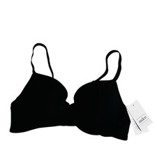 Auden The Everyday Lightly Lined Demi Coverage Bra Size 32B Black NWT