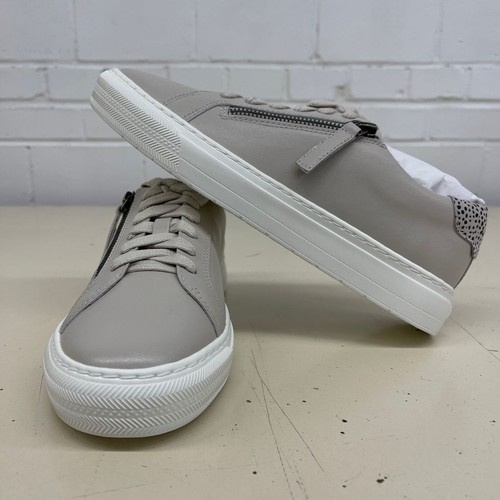 FRANKIE 4 Billie Lace-Up Leather Casual Shoes Women's Size 8 Ecru - Picture 8 of 19