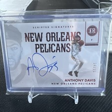 Anthony Davis Scripted Signatures 14/15 on card auto jersey match