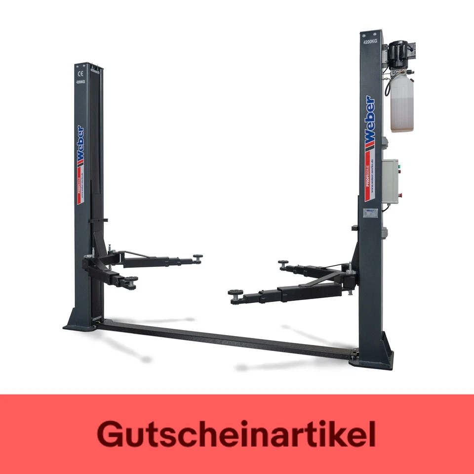 Weber 2 Säulen Hebebühne 4.2A Säulenhebebühne Zweisäulenbühne KFZ Bühne 4200 kg