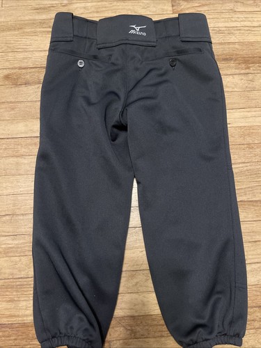 Mizuno Girls Black Elastic Bottom Belt-loop Softball Pants Size YL- NWT - Picture 4 of 6