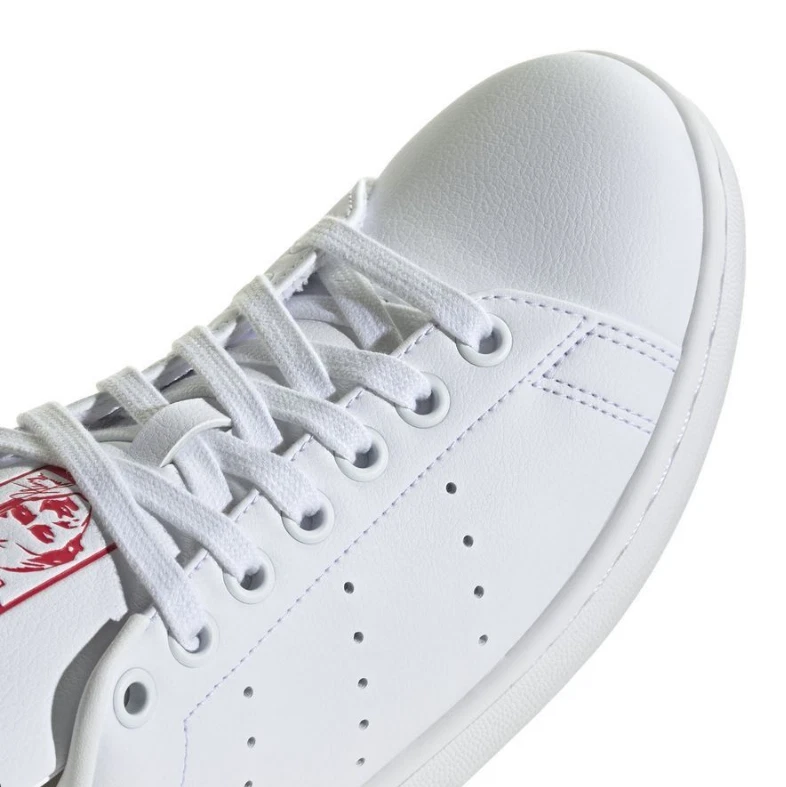 IE0460 Adidas Originals Stan Smith bianco/rosso scarpe da ginnastica scarpe... - Immagine 2 di 4
