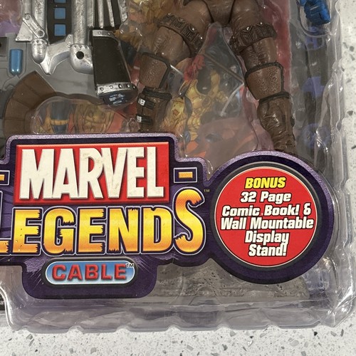 Figura Cable Marvel Legends Serie VI Traje Marrón Variante Toy Biz 2004 - Imagen 6 de 10
