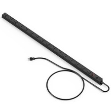 Long Metal 16 Outlet Power Strip,Wide Spaced Garage Industrial Heavy Duty Pow...