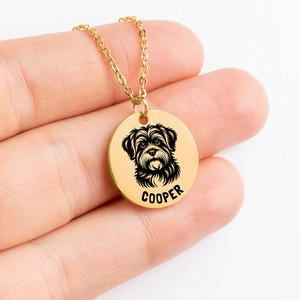 Authentic Personalized engraved Havanese necklace in a jewelry box with sweet message card