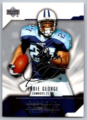 2004 UD Diamond Pro Sigs Eddie George Dallas Cowboys #23