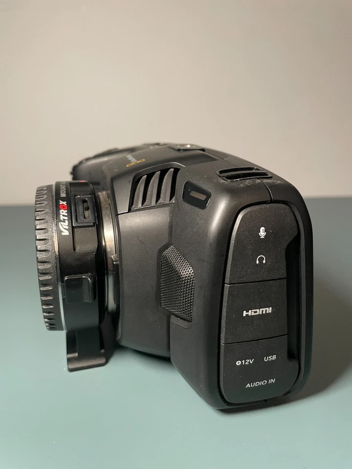 Blackmagic Pocket Cinema Camera 4k with Viltrox EF focal reducer - Image 3 of 4