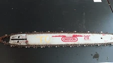Vintage Chainsaw OEM 20  inch bar with chain oregon