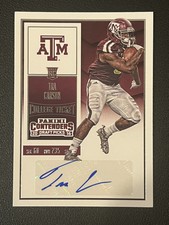 Tra Carson 2016 Panini Contenders College Ticket Auto 194 RC Bengals
