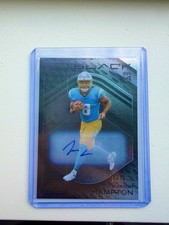 2025 Panini Black - Rookies Omarion Hampton #103 Autographs /199 (AU, RC)