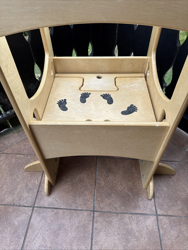 Learning tower from 1 year height adjustable with anti slip function - Image 4 of 4