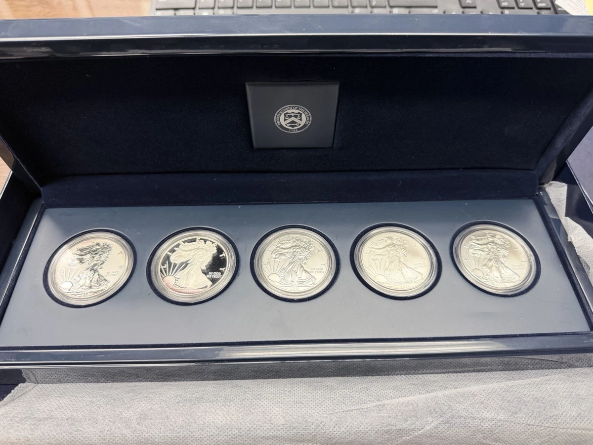 2011 American Eagle 25th Anniversary Silver 5 Coin Set for sale | eBay