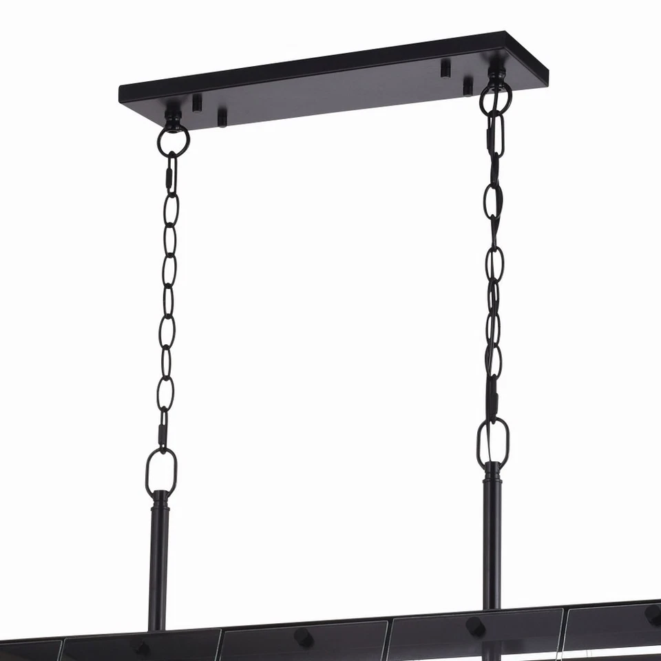 Tremont 5-Light Linear Chandelier in Industrial Style 20.75 Inches Tall and 36.5 - Image 3 of 4