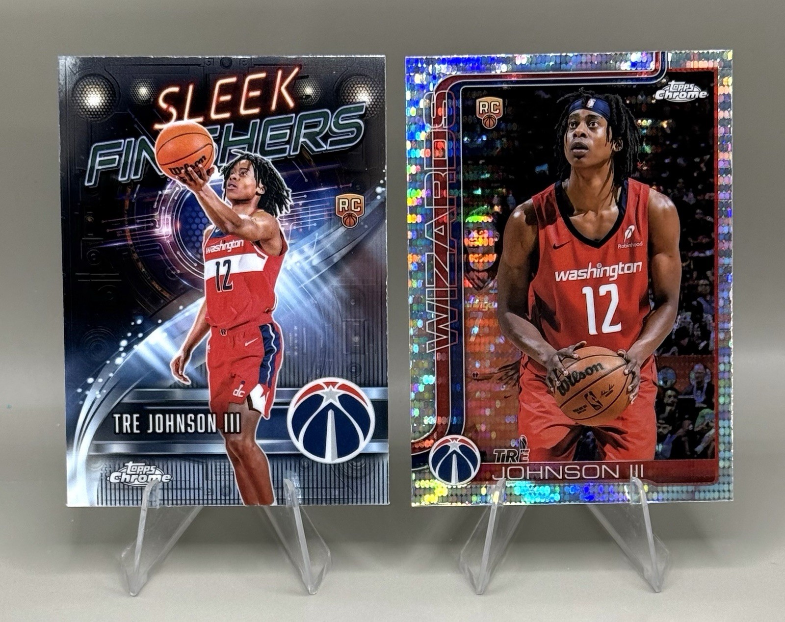 2025-26 Topps Chrome Tre Johnson III RC  #256 Pulsar Refractor & SF-26 Insert