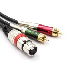 SiYear XLR Female to Dual RCA Y Splitter Patch 15 Feet, 4.5m 1 XLRF-2 RCAM 