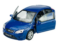 Welly Ford Focus ST Blau 1:34 DIE Cast Metal NEU IM Kasten