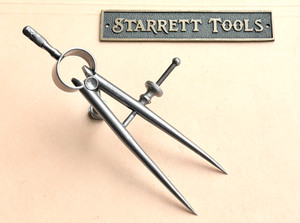 STARRETT No. 277-3 Dividers with Round Legs - Small 3.0” Size & Capacity. USA!!