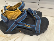 TEVA Hurricane Big Kid's BLUE Slip-on Sandals Size US 3 8B3
