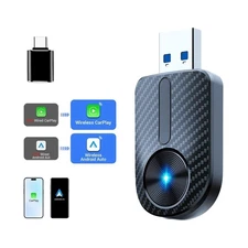 USB Wireless CarPlay & Android Auto Adapter for iPhone Apple Auto Connect AI Box