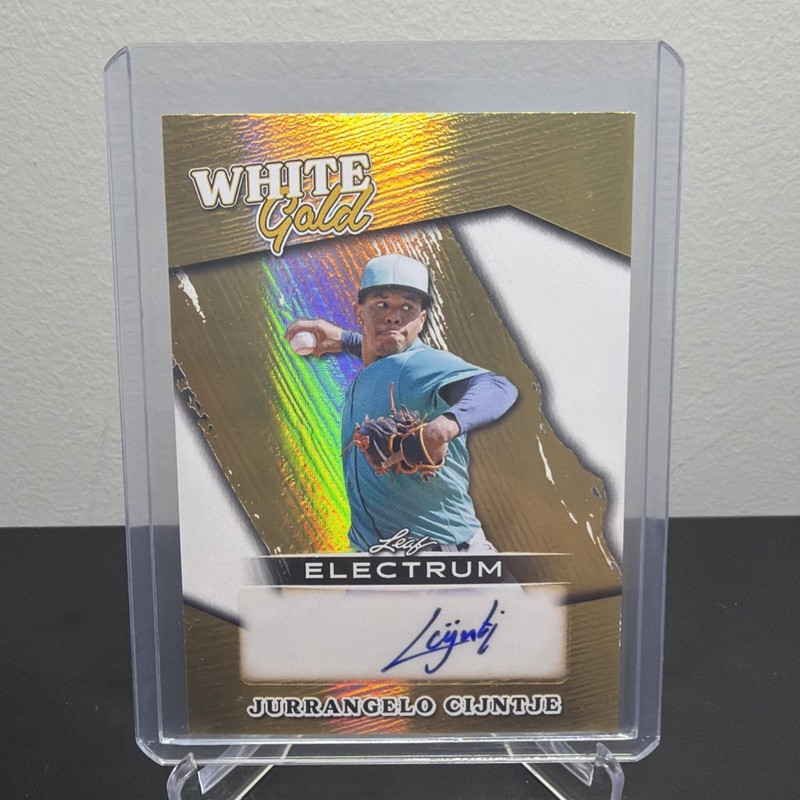 2026 Leaf Electrum Jurrangelo Cijntje White Gold Autograph #d/1 Cardinals
