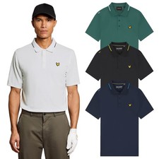 Lyle & Scott Mens 2026 1874 Tipped Tech Stretch Lightweight  Golf Polo Shirt