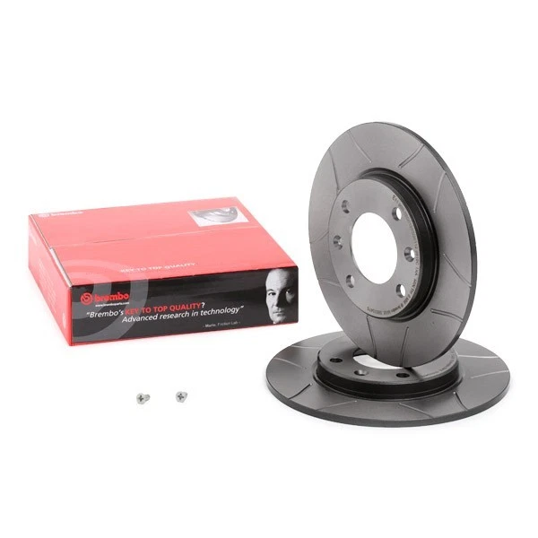 2x BREMBO 08.5334.75 Disque de frein Arrière convient pour PEUGEOT 207 (WA, WC) - Photo 2/4